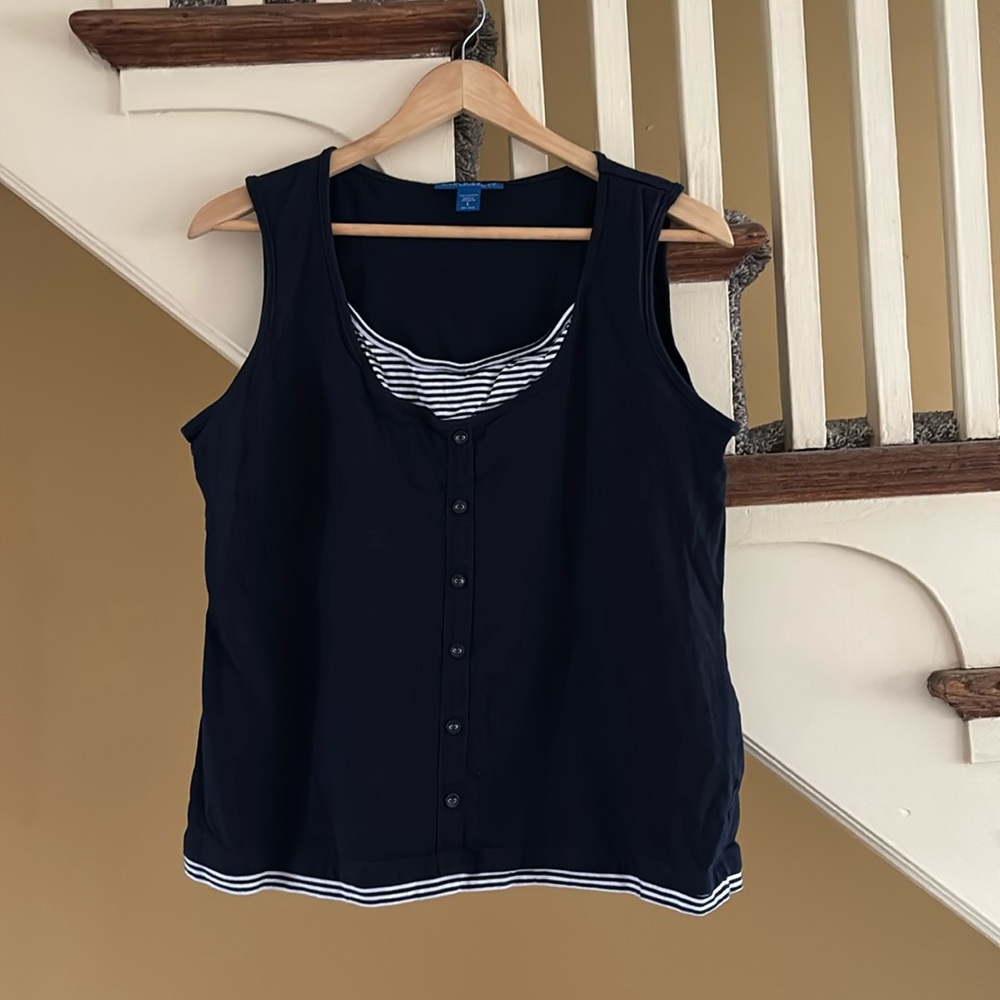 Karen Scott Sport Sleeveless Top L